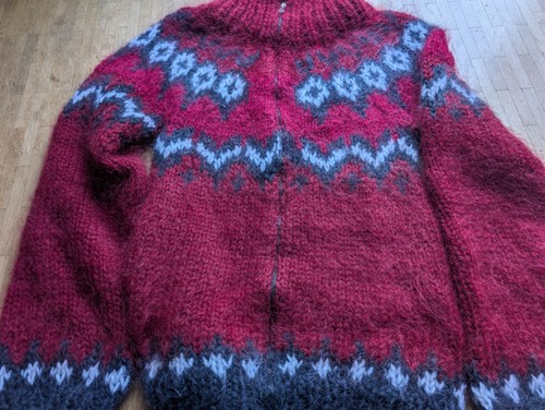 Mohair norweger grobstrickjake - norweger,