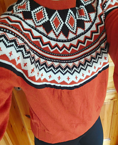 Damen norweger strickpullover - norweger,